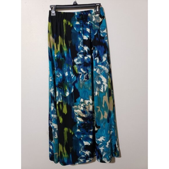 Christopher & Banks watercolor, pull on, midi skirt, size S - Picture 2 of 6